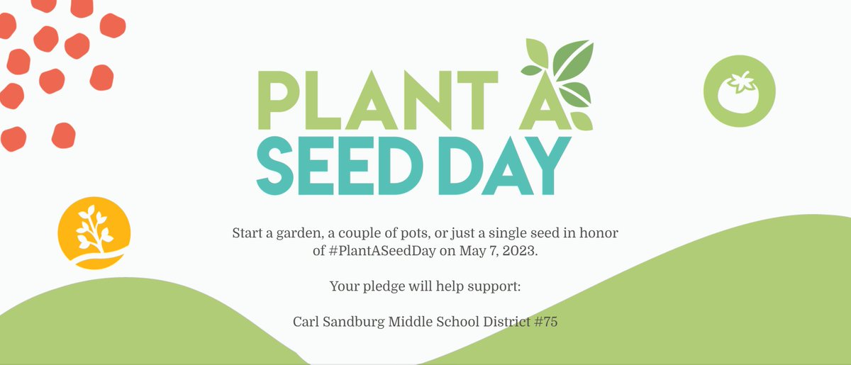 I made the pledge for #PlantASeedDay- will you?