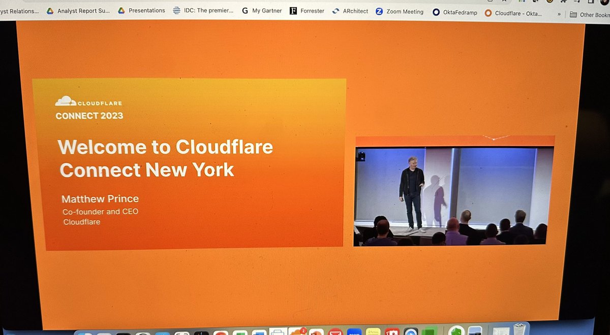 Up early to watch the <a href="/Cloudflare/">Cloudflare</a> Connect virtually from NYC today! Looking forward to seeing <a href="/IDC/">IDC</a> <a href="/fdickson777/">Frank Dickson</a>  during the closing keynote later today! 👩🏻‍💻🧡#securityeverywhere #securityleaders #upandtotheright↗️