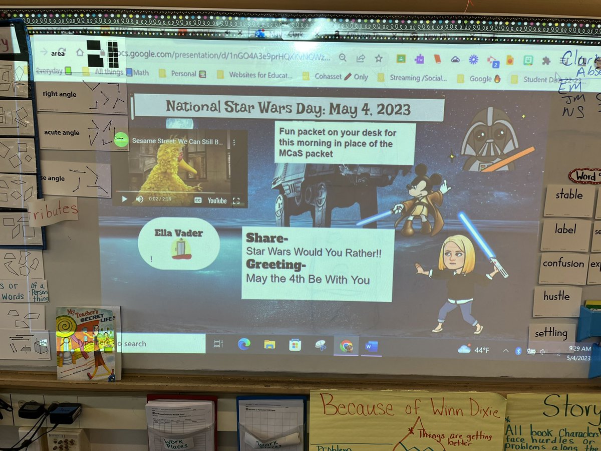 MrsClark131's tweet photo. May tbe 4th Be With You! 
From Grade 3!! https://t.co/BaBUJp6E31
