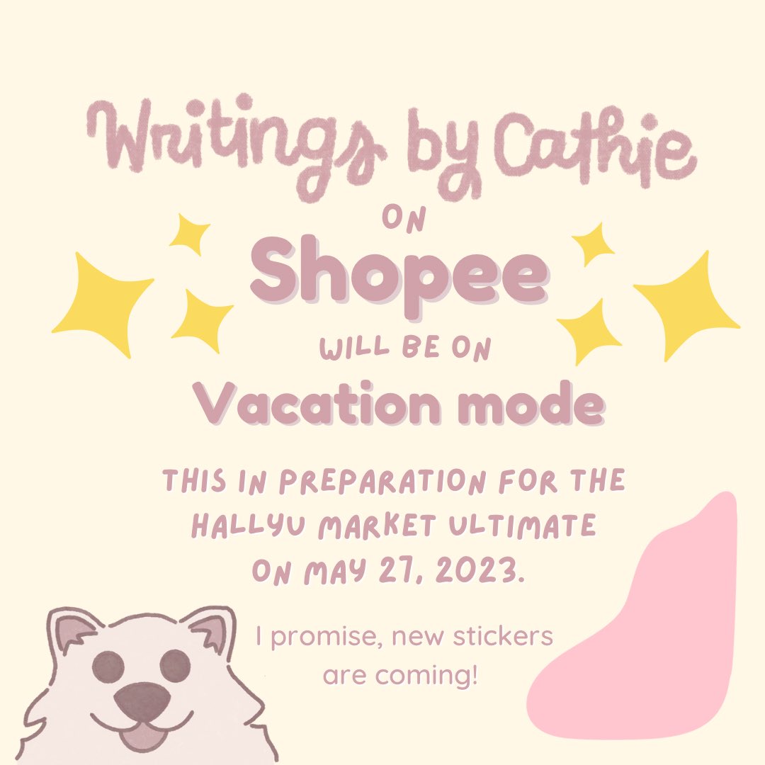 wbycathie's tweet photo. Hi! 

Since the Hallyu Market was moved to a later date, I will make time to create more art.

I will be back real soon and I promise, more stickers are coming!

#hallyumarket #hallyumarketph #kpopstickers https://t.co/u4BjPI2D3D