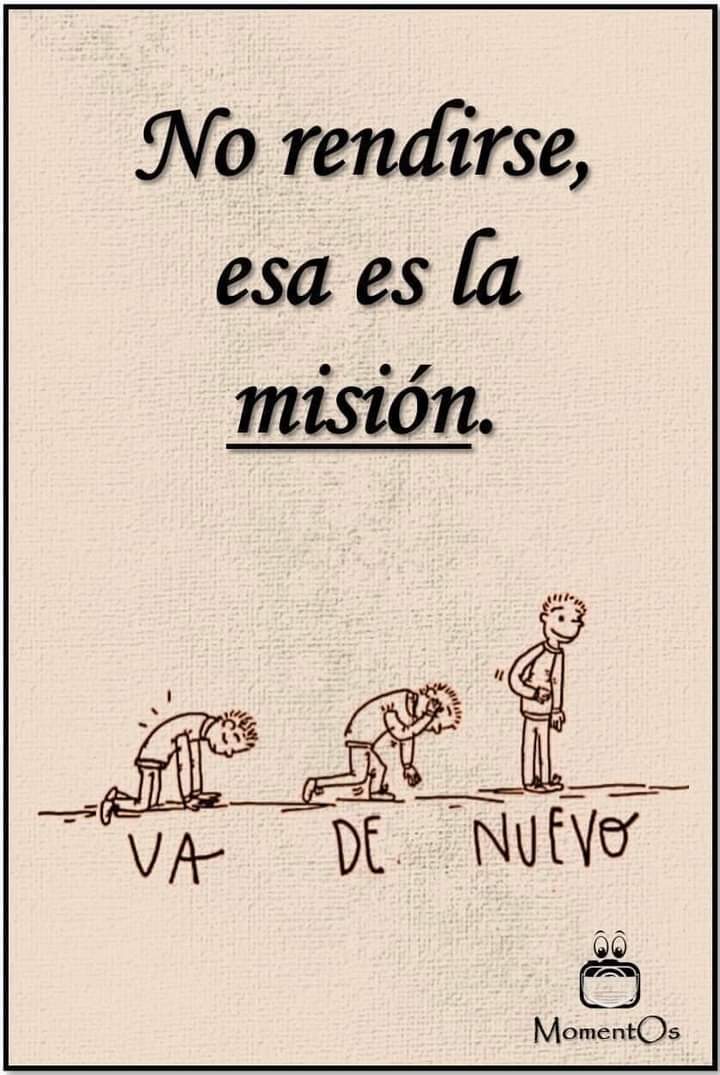 Aunque aveces parezca que no puedes más recuerda que no es de valientes rendirse 🥰✨🫂 al contrario levántate de nuevo y lucha por esos sueños... ¡Valdrá la pena !!!! ✨