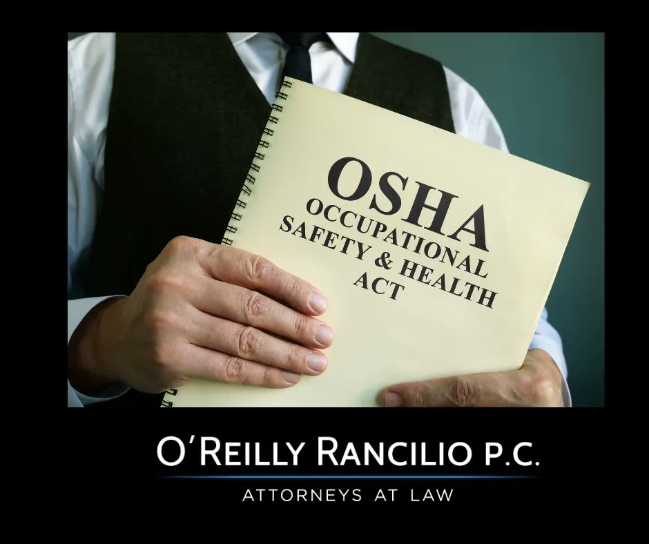 In light of North American Occupational Safety & Health Week, business owners should review their safety protocols. Out-of-date policies could lead to litigation, employee distrust, & inconsistent implementation of procedures. orlaw.com.  

#orlaw #FocusOnSafety