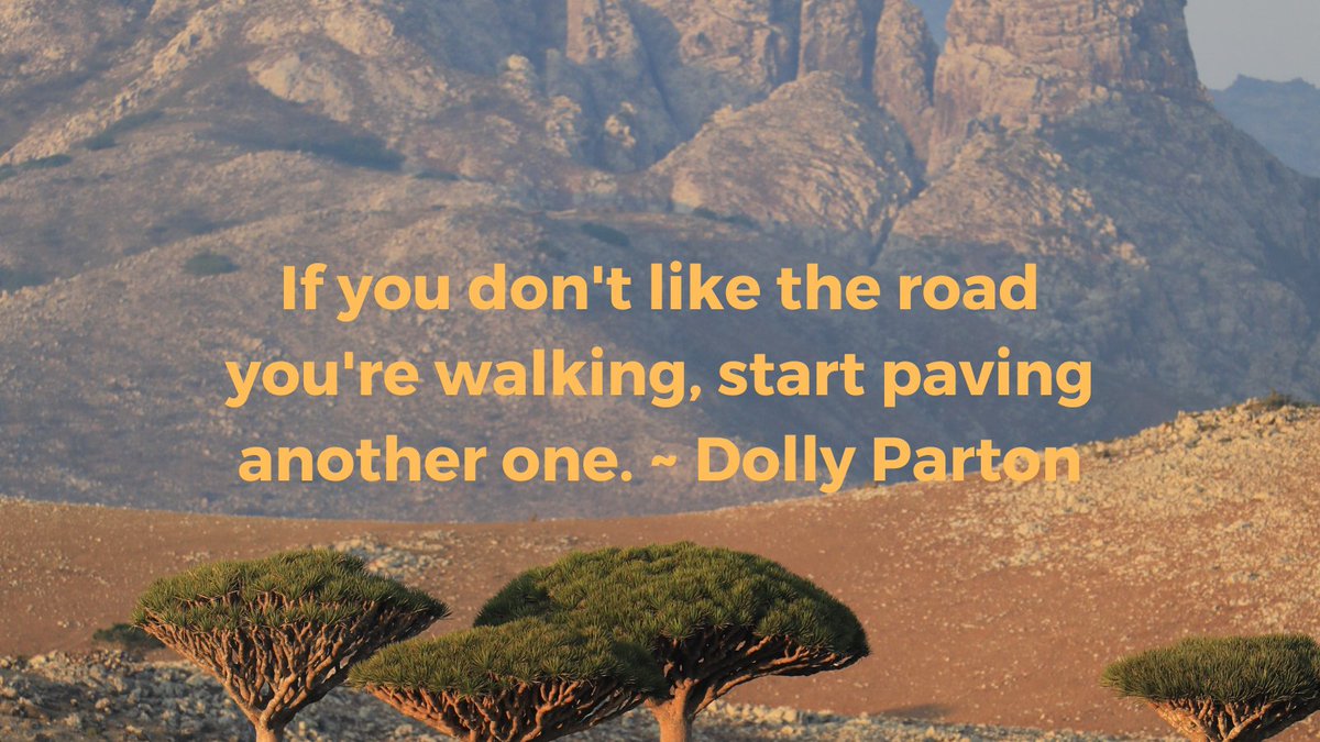 EnuelW's tweet photo. If you don't like the road you're walking, start paving another one. ~Dolly Parton
#workhard #hustle #grindinthedark #failoften #motivationalquotes #grind #entrepreneur #ericthomasmotivation #garyvee #tonyrobbins #warrenbuffet #growthmindset #wealthy #ambition #buildyourempire https://t.co/EDrJhyYeFV