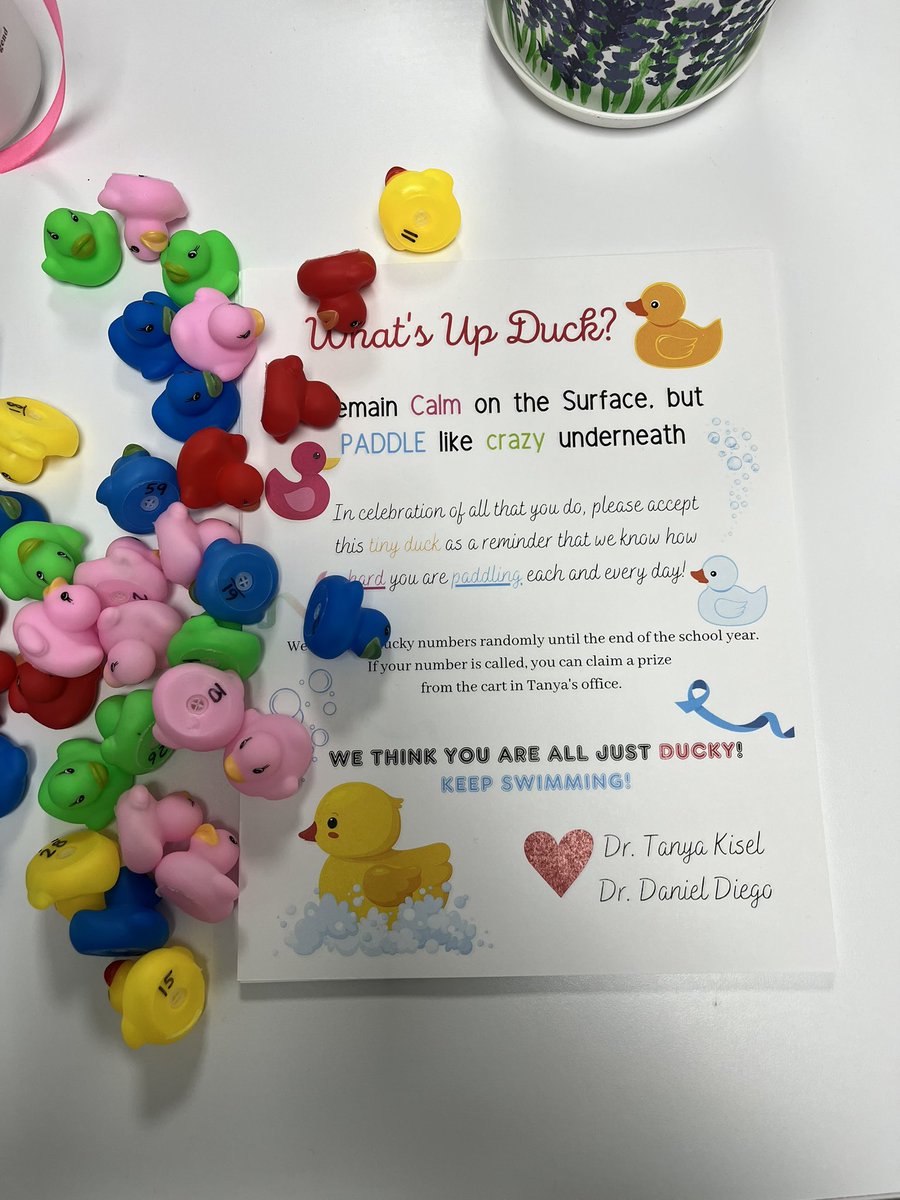 DrTanya_Kisel's tweet photo. Bringing in some joy for all @COA_middle staff as we are “swimming / paddling” to the end of the school year! Just 19 days left to make a difference and every day counts! 
@GCC_Charters https://t.co/CSG93Dsj3H