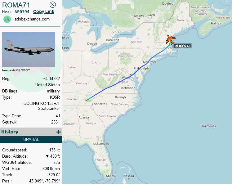 SirListenalot's tweet image. #KC135 #AE0394 as #ROMA71 just arrived at Pease. 
#CoronetEast 029