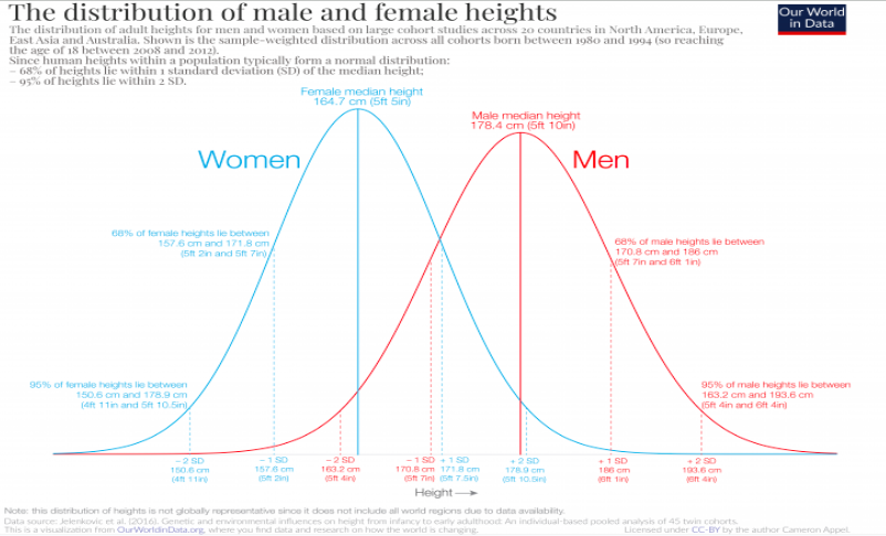 CareerMath's tweet photo. We defined key health statistics today, including blood pressure and blood oxygen level.  In our discussion of height, I dropped the name of a psychedelic rock bank from the 1980s: "When People Were Shorter and Lived Near the Water."  We also compared average heights by gender: https://t.co/eBjhmlmhC3