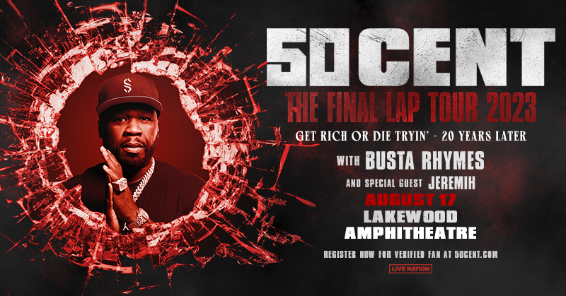 🚨 JUST ANNOUNCED 🚨 <a href="/50cent/">50cent</a> is going on tour &amp; coming to ATL! 🔥🎶
🎤 50 Cent: #TheFinalLapTour2023
📍 <a href="/Lakewood_Amp/">Lakewood Amphitheatre</a>
⁣⁣⁣⁣🗓️ 8/17/23
🎫 Onsale: 5/12/23 @ 10a⁣
✅⁣⁣⁣ Verified Fan Registration: bit.ly/3LXjBPM
📻 Radio Presale: 5/11 @ 10a – 10p Pass: RADIO⁣