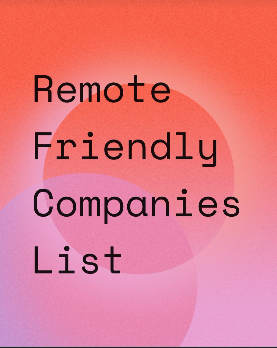 AdarshChetan's tweet photo. 𝗔𝗿𝗲 𝘆𝗼𝘂 𝗹𝗼𝗼𝗸𝗶𝗻𝗴 𝘁𝗼 𝘄𝗼𝗿𝗸 𝗥𝗲𝗺𝗼𝘁𝗲𝗹𝘆?

Here is a list of companies around the Globe that are remote friendly.

A Thread 🧵

𝐉𝐨𝐢𝐧 𝐭𝐡𝐢𝐬 𝐭𝐞𝐥𝐞𝐠𝐫𝐚𝐦 𝐠𝐫𝐨𝐮𝐩 𝐟𝐨𝐫 𝐩𝐫𝐞𝐦𝐢𝐮𝐦 𝐉𝐨𝐛𝐬/Notes:https://t.co/IubP9UUrPc https://t.co/VMjpvJpqh9