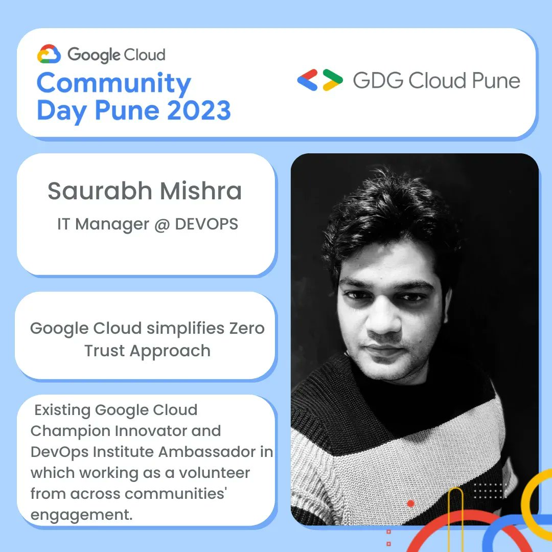 gdgcloudpune's tweet photo. 🎉 Are you ready to be blown away? 🎉
 
🚀 We're thrilled to introduce our next speaker at Cloud Community day Pune - SAURABH MISHRA! 🚀
 #GCCDPune #GCCDPune2023 #gdgcloudpune #cloudchipost https://t.co/kYCxlLOBtI