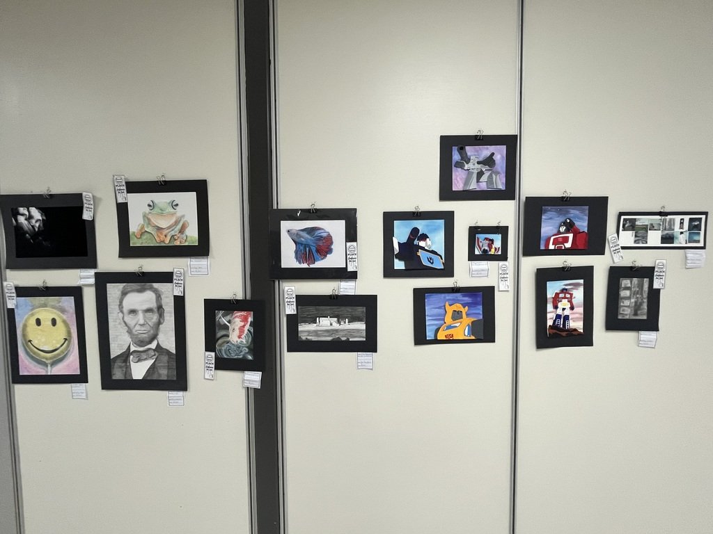 ACGChargers's tweet photo. ACGC Art won over 40 awards and an additional 18 honorable mentions at the 2023 West Central Activities Conference Art Fair! Many projects are currently being shown in the HS hallway for all to see. Great Job Chargers!! https://t.co/K96v3jwSlu