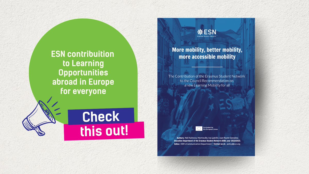 ESN_Int's tweet photo. 🌍🎓 Join ESN, the largest organisation for mobile learners. We provide comprehensive support and drive European discussions on education internationalisation. Check out our new Learning #Mobility proposals and join our community today! 🙌✨

➡️https://t.co/4O04MGVVaC https://t.co/2SUYNik3fz