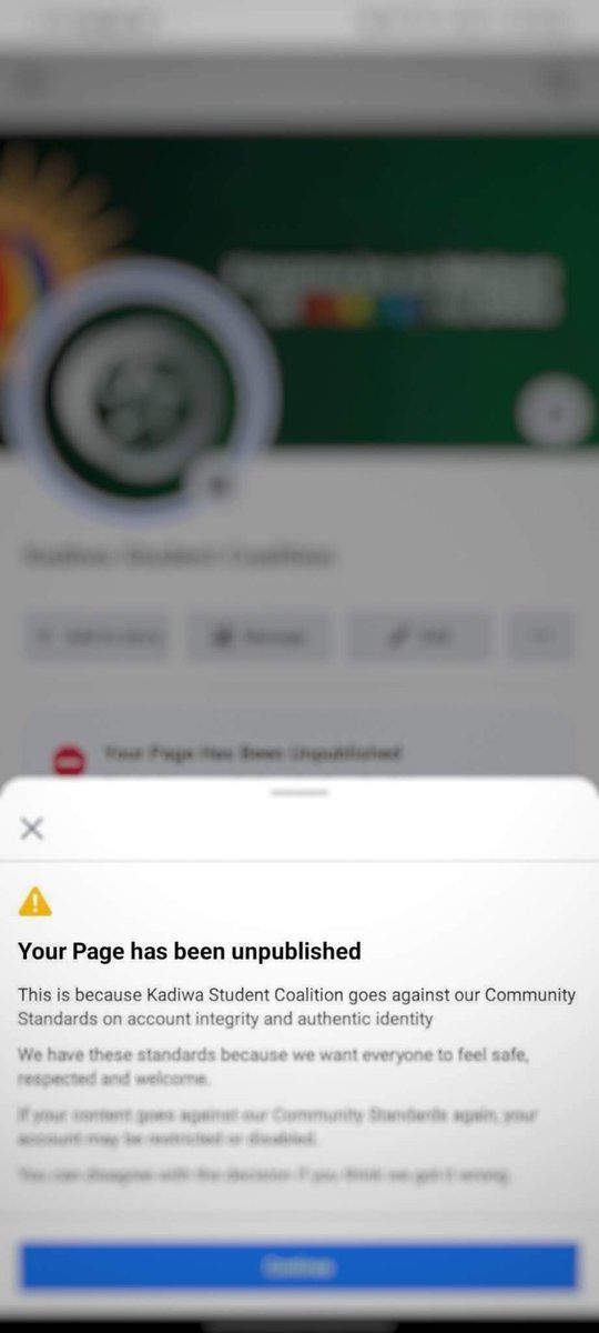 feukadiwa's tweet photo. The Official Kadiwa Student Coalition Facebook Page was unpublished immediately after the FEUCSO Grand debate for allegedly violating FB’s “community standards.” ——— https://t.co/ngAPd9wyO7
