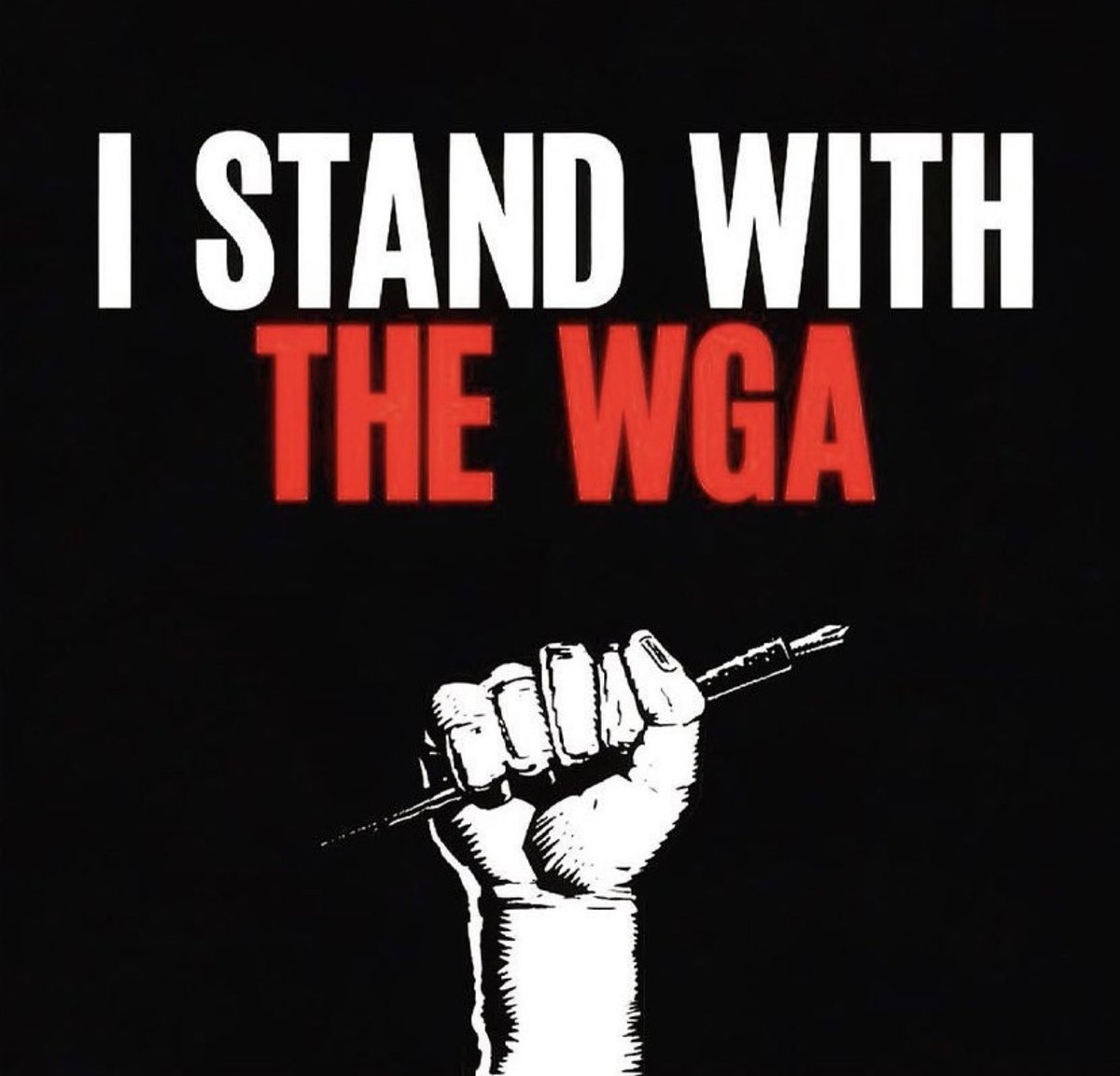 Without YOU there are NO WORDS 

#wga #solidarity #writersguild