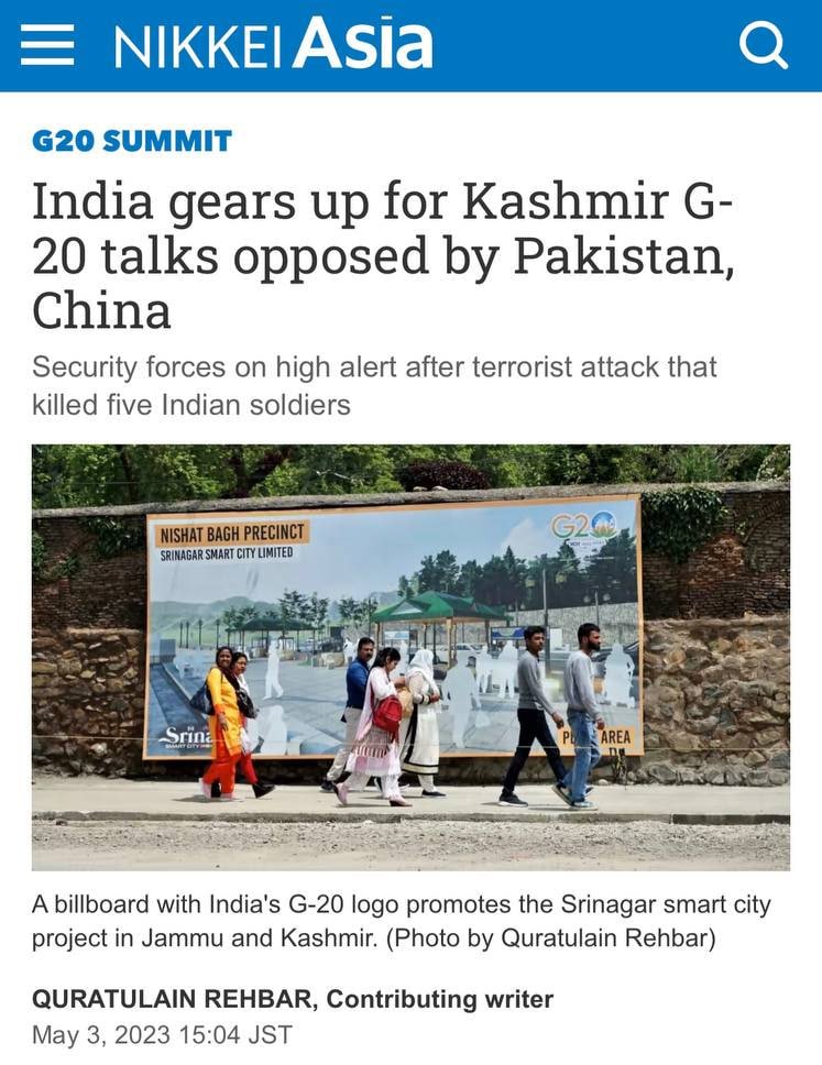 koshurnaffar's tweet photo. As the wave of arrests and detentions continue in many parts of Kashmir, India, on the other hand, is waging a 'beautification campaign' in an effort to present a more favourable image to foreign visitors. https://t.co/9mSmCCiCFp