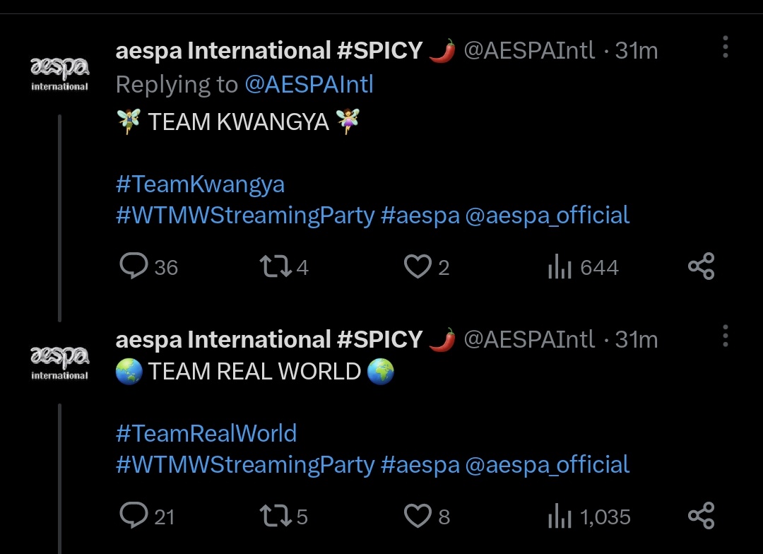 aespaintl's tweet photo. [UPDATE] 

30 minutes in, and #TeamKwangya is in the lead!  Can they maintain the lead? Or will #TeamRealWorld overtake them? 👀 https://t.co/ENn0hoFcRp
