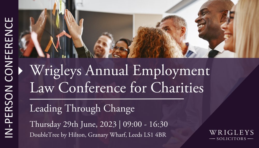 Wrigleys_Emp's tweet image. We're hosting our annual Employment Law Conference on 29th June in Leeds. 
This year's theme is 'Leading through change,' exploring current topics and engaging discussions with industry leaders.  
🔗 bit.ly/3JyOFCR  
#EmploymentLaw #LeadingThroughChange #WrigleysELC