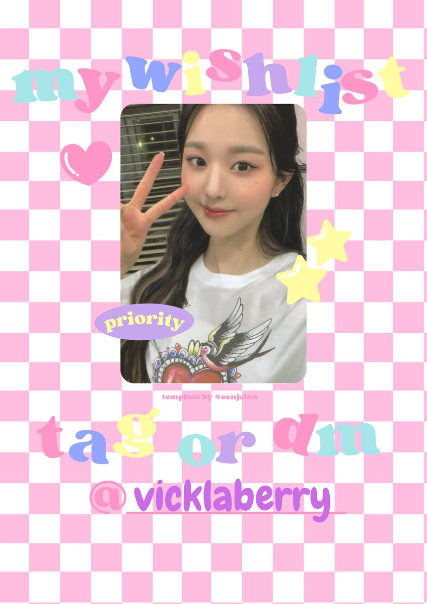 ౨ৎ wtb // want to buy // lfs ౨ৎ

❦ wonyoung od peace 

✿ ready ina only 
♡ prio each pair 
✰ if found, tag or dm me @vicklaberry 

t. wtb wonyoung oneiric diary 3d ver