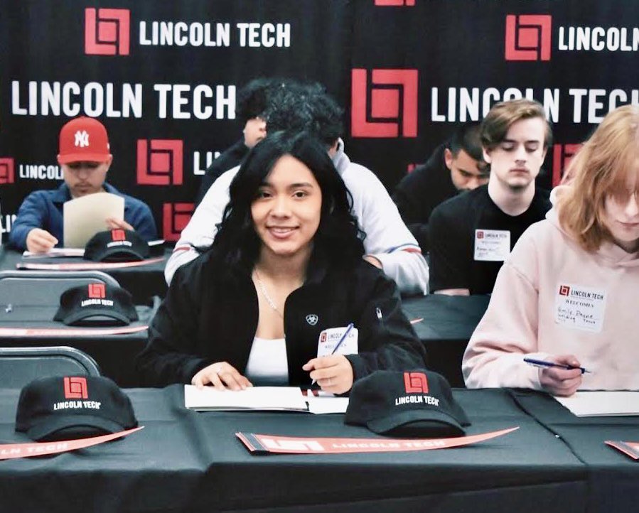 PrincetonISD's tweet photo. PHS senior Evelyn Corona signed a commitment to attend @LincolnTech to pursue a career through the institute’s industry-recognized welding program. #PanthersOnTheMove https://t.co/kc4vFGY7uT