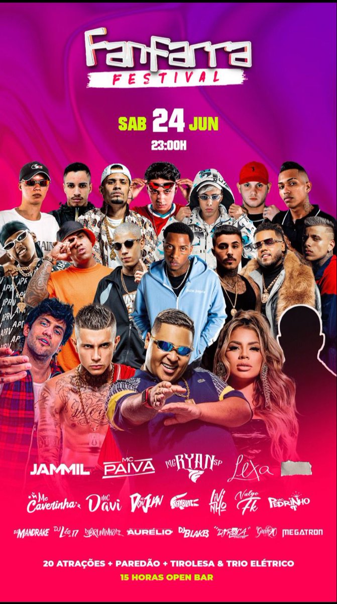 fanfarraoficial's tweet photo. Dia 24/06 já está chegando em?

E você, está pronto para a maior farra do Brasil? #fanfarra https://t.co/BxDzK5tdCs