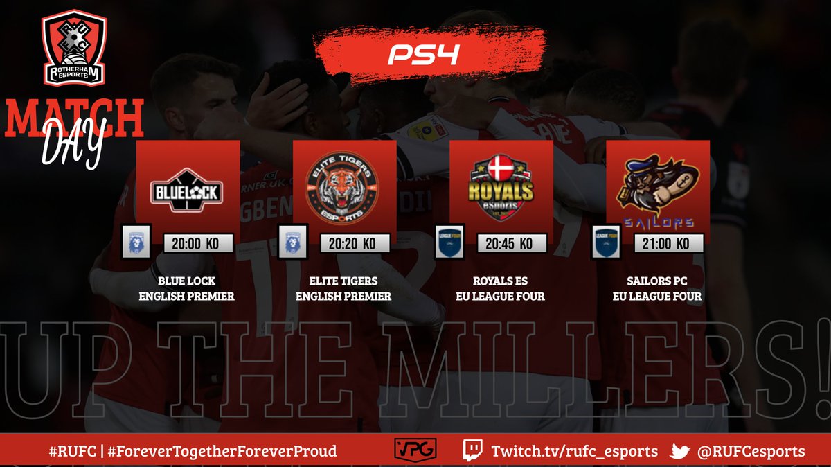 RUFCEsports's tweet image. Good luck to our teams tonight in their @OfficialVPG games. RUFC PS5 will be live on Twitch from 8pm. You got this 💪 twitch.tv/rufc_esports
#UTM @OfficialRUFC