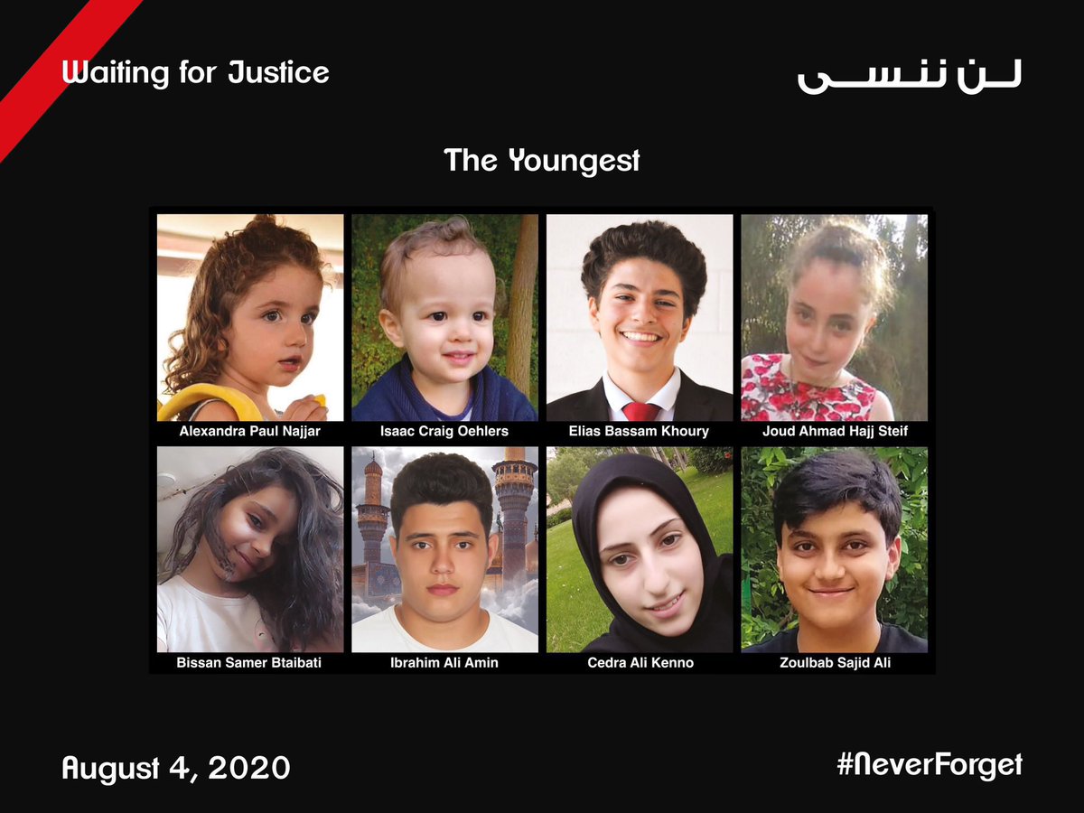 Rulaelhalabi's tweet photo. #BeirutBlast 
33 months, Justice has not been achieved yet
33 months since one of the largest 
non-nuclear explosions destroyed #Beirut
33 months since those ‘who knew’ ASSASSINATED 233 innocent lives!
@UN @beirutfirebriga @sas_yvonne 
@naggearp @MBazergy 
#NeverForget 
#4Aug2020 https://t.co/tRdU0P2iPc