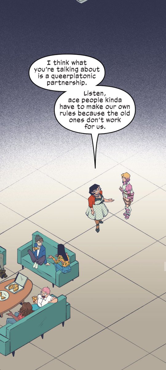 AshLudgate's tweet photo. im a sobbing mess! like, tears streaming down my face kind of sobbing. I just read "asexual," "biromantic," and "queerplatonic relationship" in a Marvel comic. I wish I had this comic when I was 16. Thank you Gwenpool creative team. https://t.co/MWVOSL8FZX