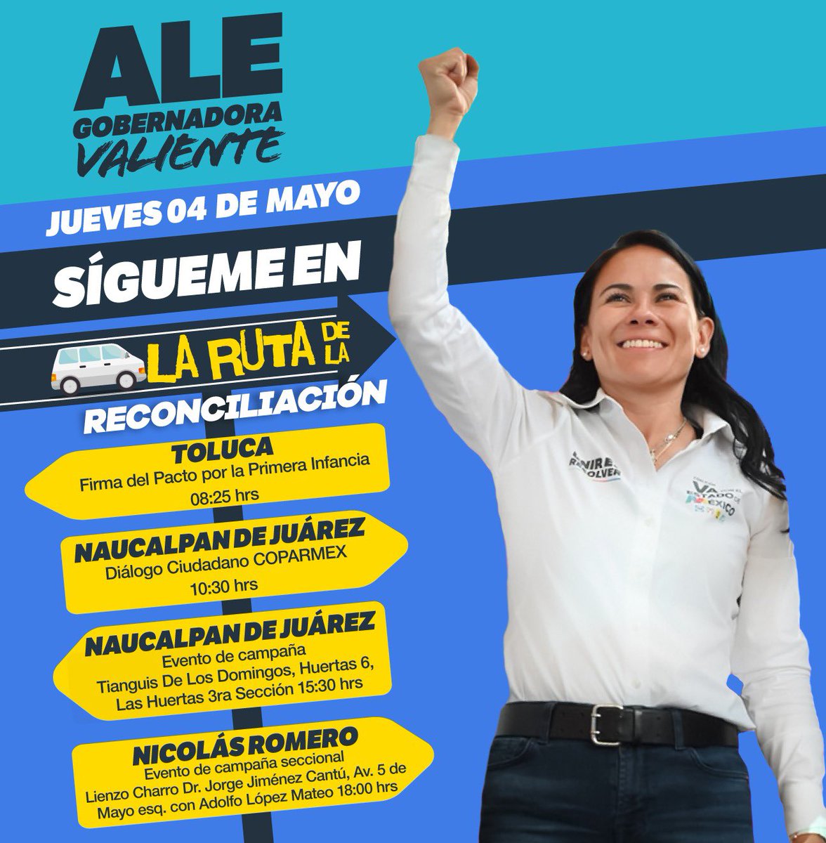 AlejandraDMV's tweet photo. Un cambio para bien y para adelante; no un retroceso. Un cambio que construya sobre lo que hemos logrado con mucho esfuerzo, con el trabajo millones de mexiquenses. Vamos juntos, #VamosAGanar #VotALE https://t.co/8bF0tBfYjr