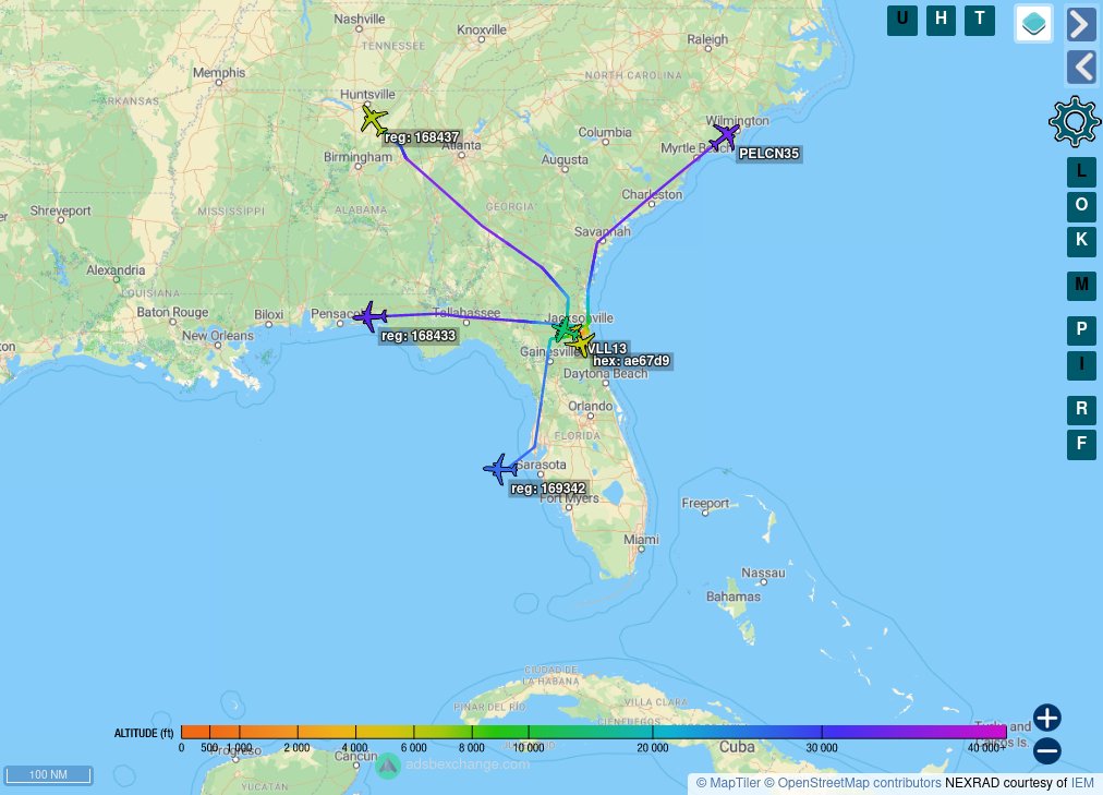 TheIntelFrog's tweet photo. East coast P-8As have flown the coop this morning joined by a P-3C.
#AE5C68 as LL8##
#AE4EB7 as LL8##
#AE4EBB as LL8##
#AE6790 as PELICAN35
#AE67D9 as PELICAN53
P3 - #AE1D52 as VVLL13 https://t.co/I3twH7P3XQ