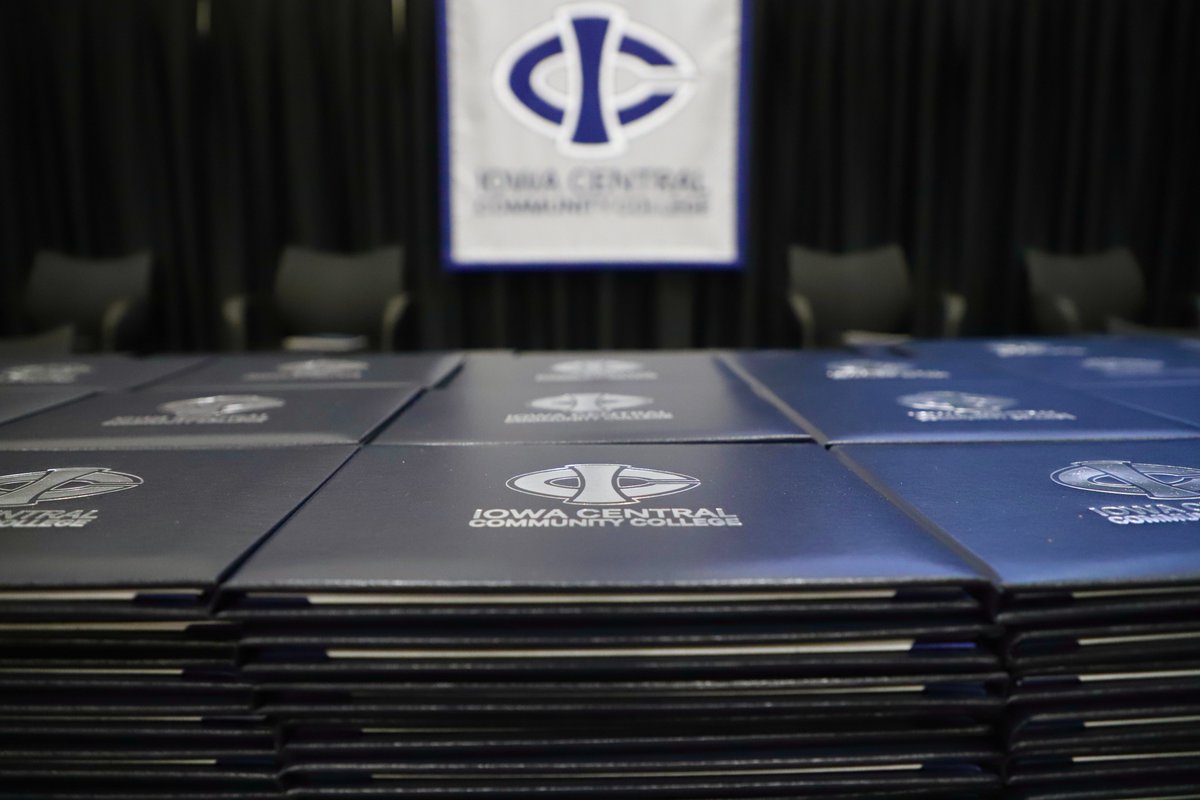 The stage is set, it's a beautiful day, and we're ready to celebrate with our graduates! The live stream for today's (5/4) Commencement activities can be found at youtube.com/IowaCentralCC 🔱💙 #TritonNation #ProudToBeATriton #AlwaysATriton #TritonExperience