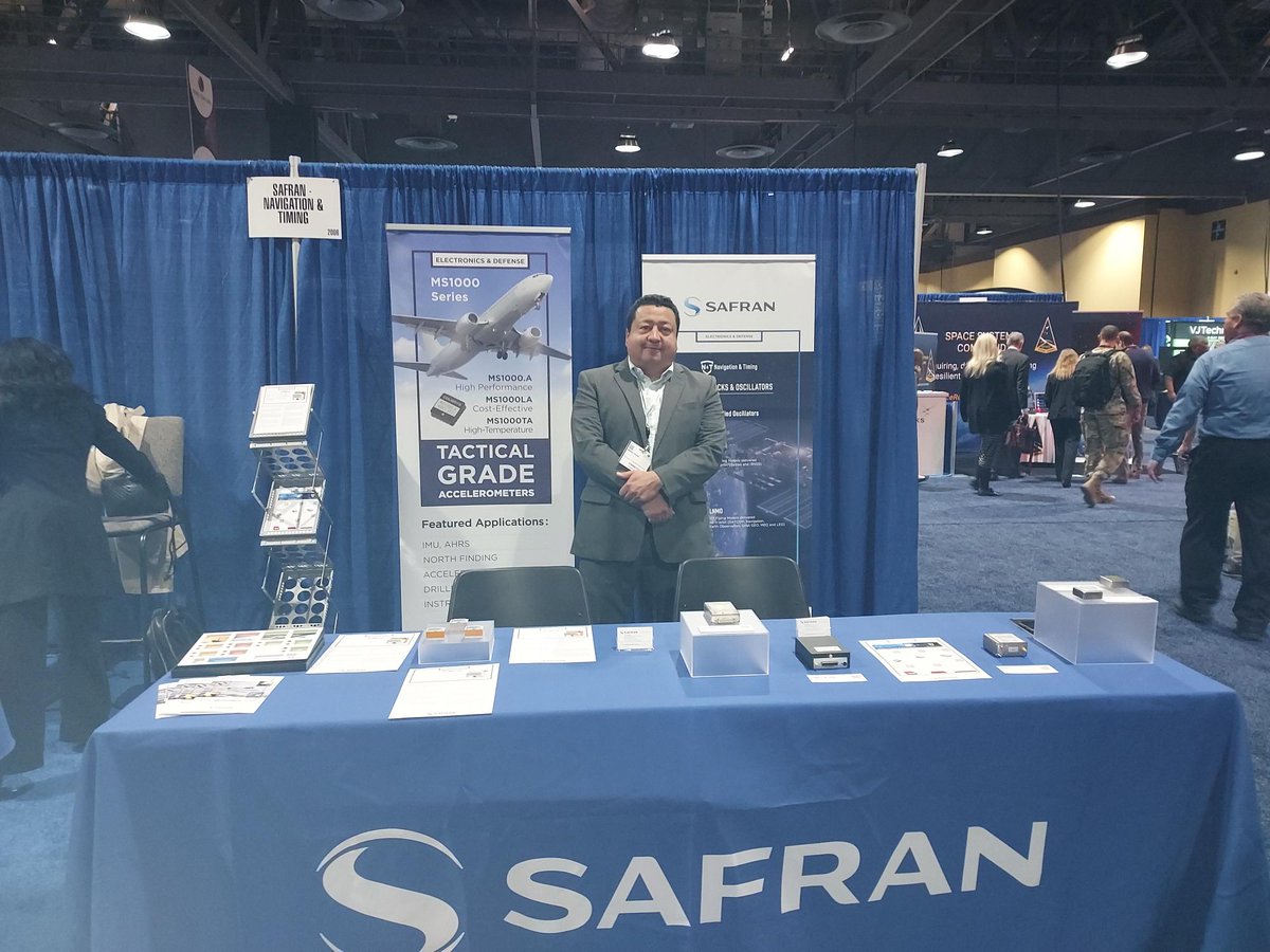 SafranNT's tweet photo. Day 2 at Space Tech Expo 🛰️
Visit us at booth #2006 for a live demo of our advanced #GNSS #Simulation Software - #SkydelEverywhere as well as a display of our #atomicclocks & #oscillators & #accelerometers and inertial measurement #gyroscopes
#SafranEvents #ResilientPNT https://t.co/kiEE0fHQoE