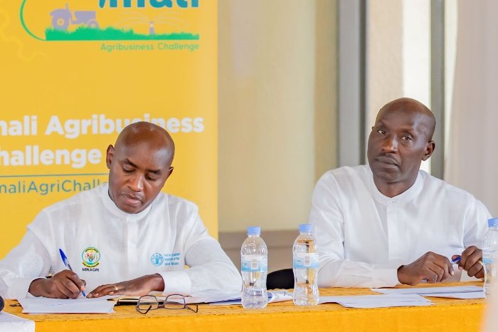 Imbuto's tweet photo. Iraguha Marie Aline akora ubuhinzi bw’imbuto n’imboga abinyujije muri AliFarms Group.

Yabwiye Akanama Nkemurampaka ko amaze imyaka ine muri ubu buhinzi bukorerwa ahantu hato.

#ImaliAgriChallenge