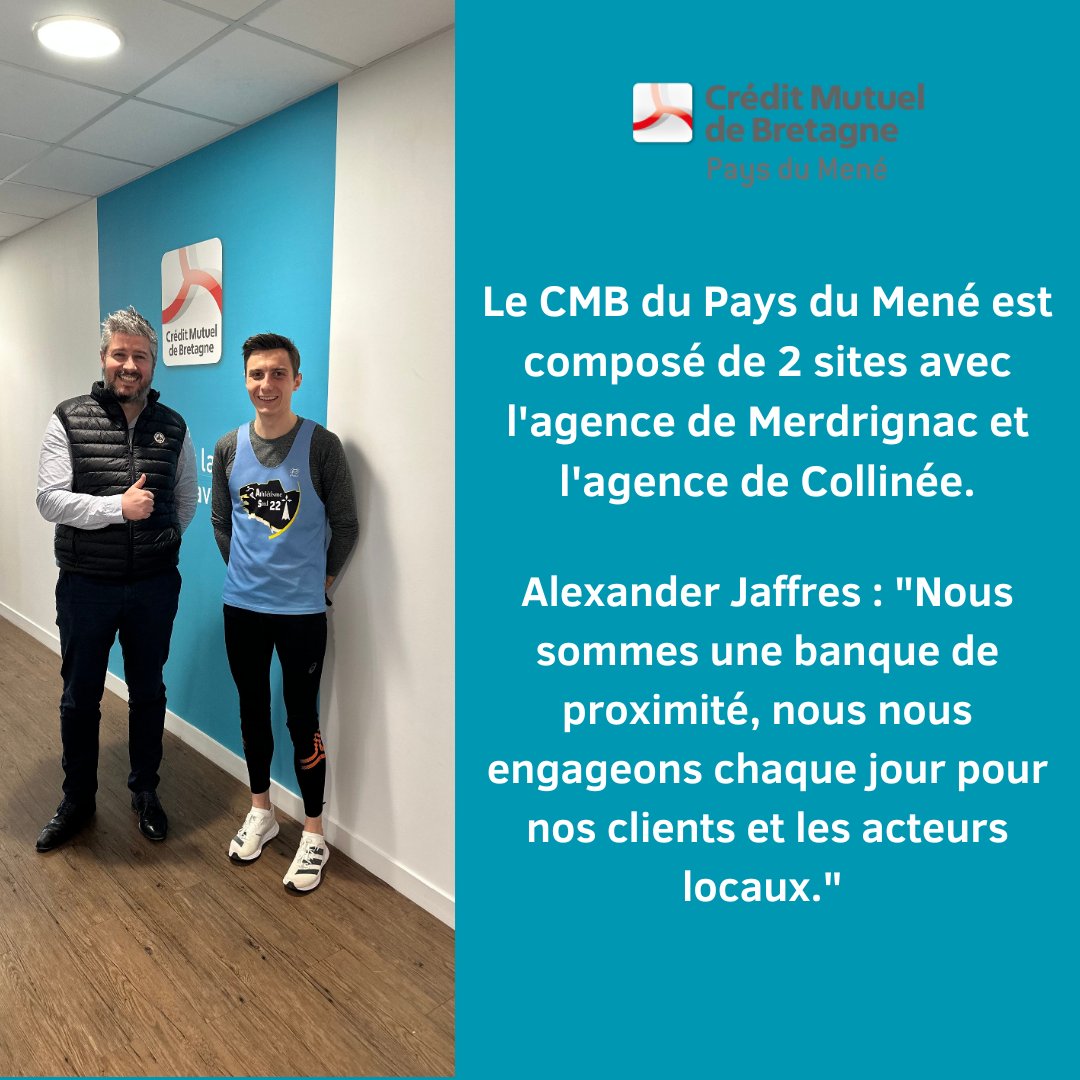 CCMPaysduMene's tweet photo. La CCM pays du Mené est fière d'accompagner Corentin Prouteau, Athlète passionné de notre territoire🏃🏃
Si vous aussi vous voulez suivre ses aventures rendez-vous sur sa page Instagram➡️corentin.jbr.prouteau 🏆🥇
@cmarkea @CMBretagne @CreditDd22 @cmbbroonsjugon https://t.co/Lrc7flxGTt