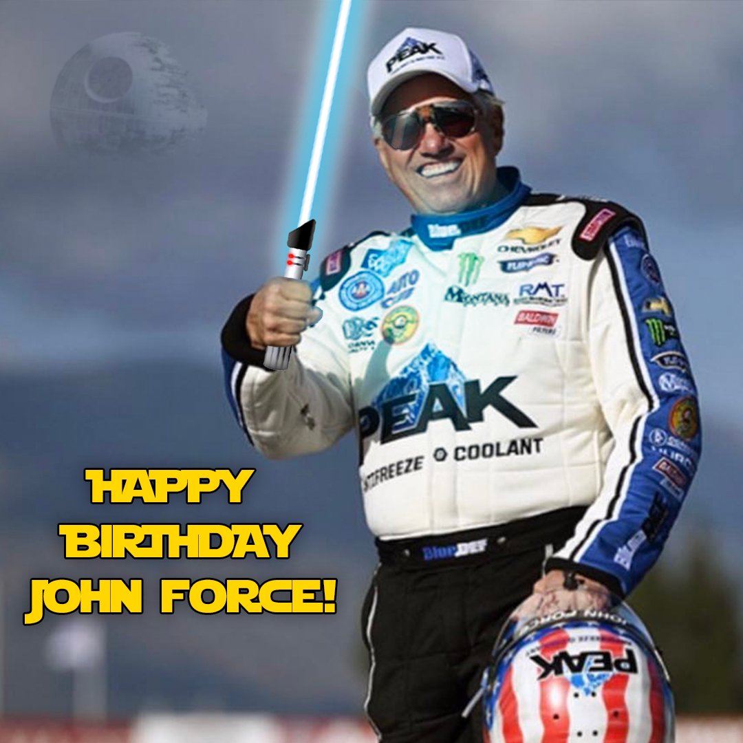 Happy Birthday to the legendary John Force! May the force be with you always on your birthday! #PEAKSquad #MayThe4thBeWithYou #JohnForce