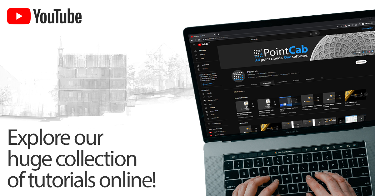 PointCab_GmbH's tweet photo. Our #PointCab tutorials on @YouTube are a fantastic resource for both beginners and seasoned professionals alike. Whether you're looking to brush up on your skills or learn something new, we've got you covered. Become a PointCab Pro today!
https://t.co/N7VLrKt2pw
#pointclouds https://t.co/W7Y5lYbNPf