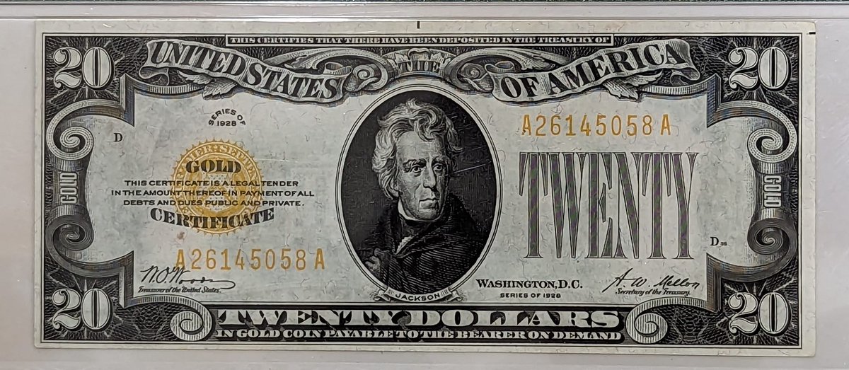 SProofYourMoney's tweet photo. "In 1834, the United States fixed the price of gold at $20.67 per ounce, where it remained until 1933." #moneycollection #gold https://t.co/4z1ogTI8NC