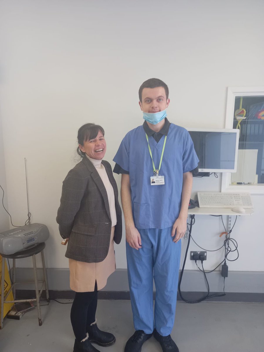 Lovely afternoon visit from Pure Innovation CEO Louise meeting some of the old and new interns in their workplace at Salford Royal 😊