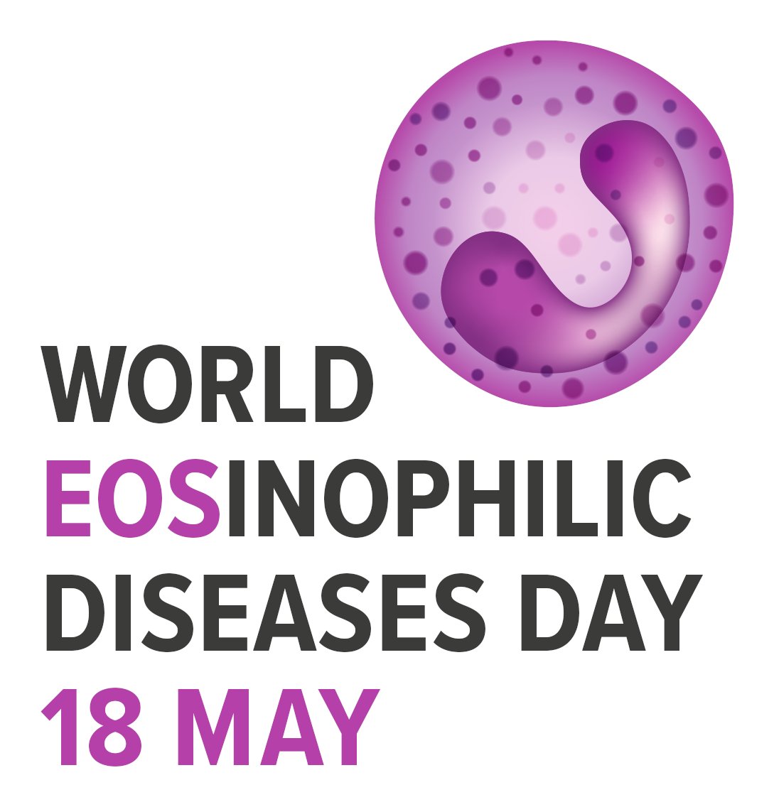 Today we unite to celebrate the 2nd annual World Eosinophilic Diseases Day!

This global event is a collaboration with international patient advocacy group partners and aims to increase global awareness of these conditions.

#WorldEosAwareness