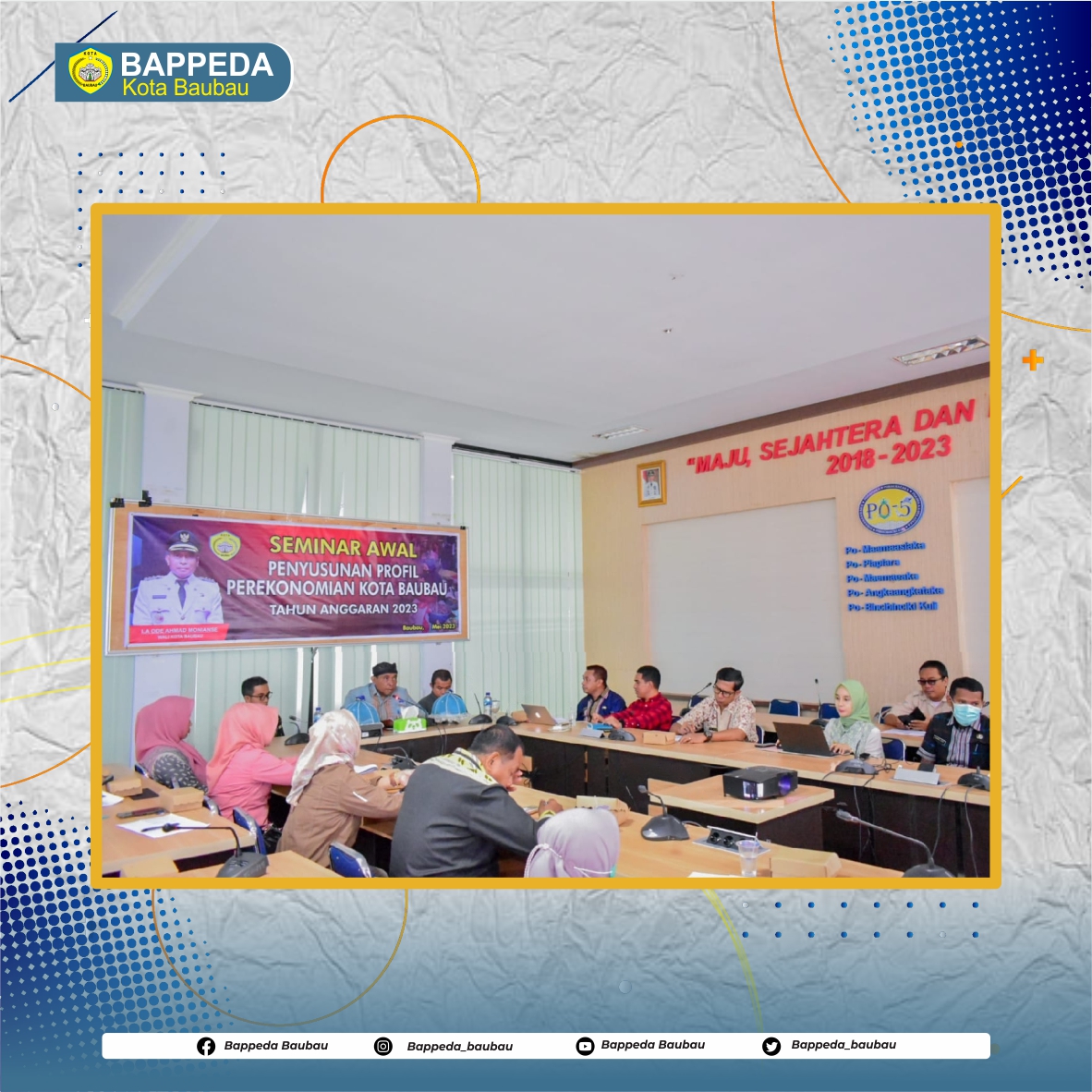 bappeda_baubau's tweet image. Pemerintah Kota Baubau tengah menyusun profil perekonomian Kota Baubau. Wali Kota Baubau La Ode Ahmad Monianse saat menghadiri seminar awal profil perekonomian Kota Baubau di aula PO 5 Bappeda.
...

#bappeda #BappedaBaubau #Baubau #KotaBaubau