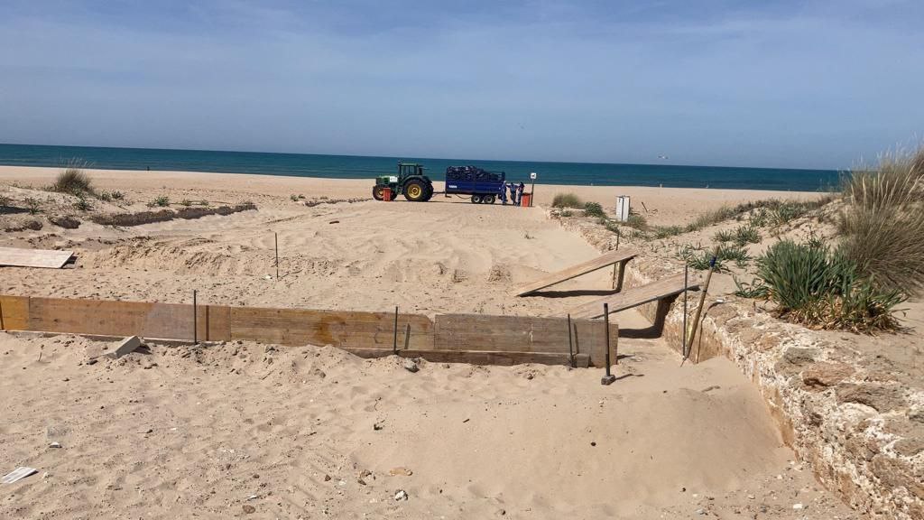 TeresaRodr_'s tweet photo. ⚠️⚠️⚠️ La Junta de Andalucía está en este momento destruyendo y echando cemento sobre las dunas de Cortadura en Cádiz, hábitat de aves como el chorlitejo patinegro con varios nidos en la zona, el caso está en Fiscalía @JuanMa_Moreno para las obras, ya!! https://t.co/aUuAkuT1ME