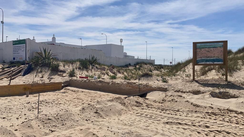 TeresaRodr_'s tweet photo. ⚠️⚠️⚠️ La Junta de Andalucía está en este momento destruyendo y echando cemento sobre las dunas de Cortadura en Cádiz, hábitat de aves como el chorlitejo patinegro con varios nidos en la zona, el caso está en Fiscalía @JuanMa_Moreno para las obras, ya!! https://t.co/aUuAkuT1ME