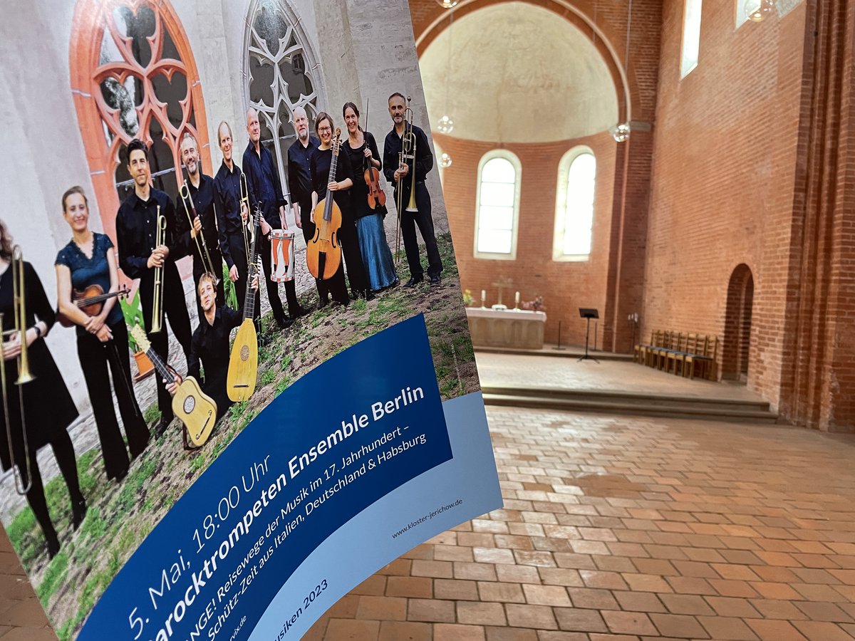 KlosterJerichow's tweet photo. Auf keinen Fall verpassen!
Großartiges #Musik|erlebnis im #KlosterJerichow ☺️
🗓️5.5., 18 Uhr: EXCHANGE! Reisewege der Musik im 17. Jahrhundert
Infos & Tickets:
https://t.co/K0KvSHB87E
#kulturlädtein #Jerichow #jerichowerland #meinjerichowerland #elbe #konzert #bteb #altemusik https://t.co/4XKy3e9y3F