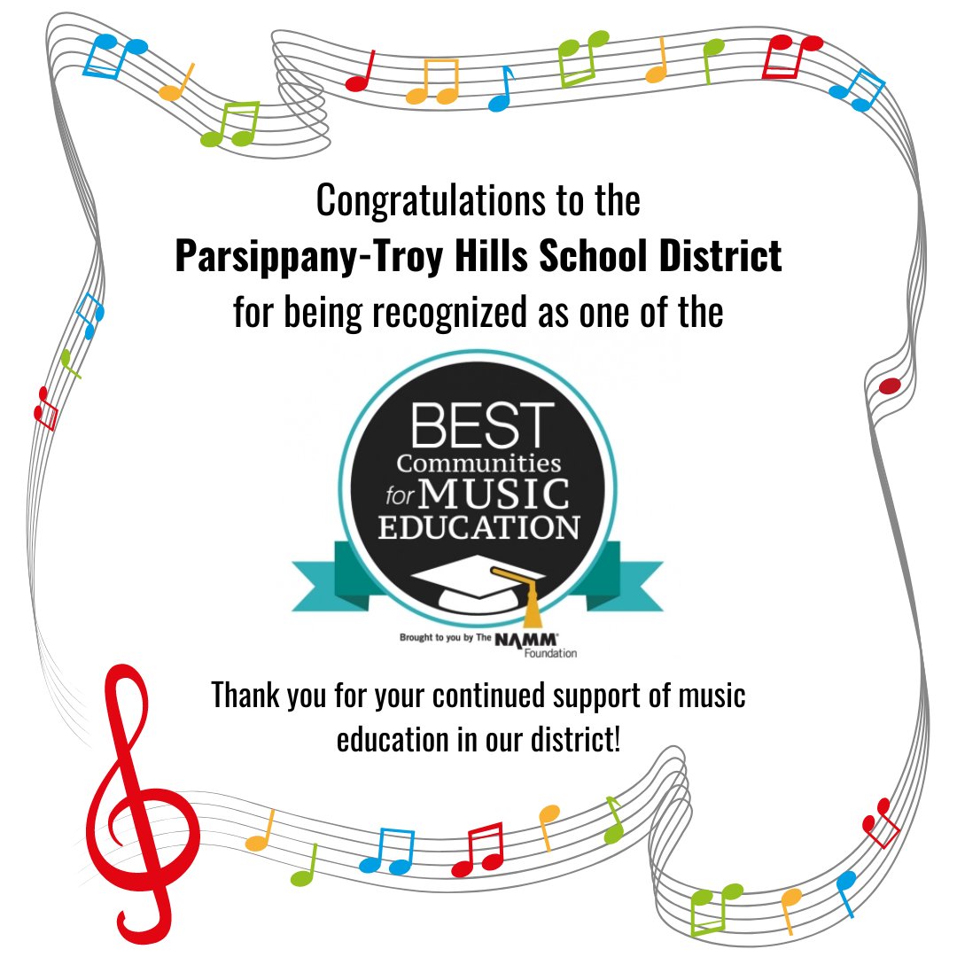 PHSbands's tweet photo. So proud to share this news!! Thank you to everyone in our community for making this possible! @NAMMFoundation @mrsc_vpa @PTHBOEJoni @PHS_GoodDay @phhsbands @ArtsEdNJ @NAfME #Parsippany #PrideHonorSpirit #MusicInOurSchools #ArtsEdNow https://t.co/NAqpqHyAAt
