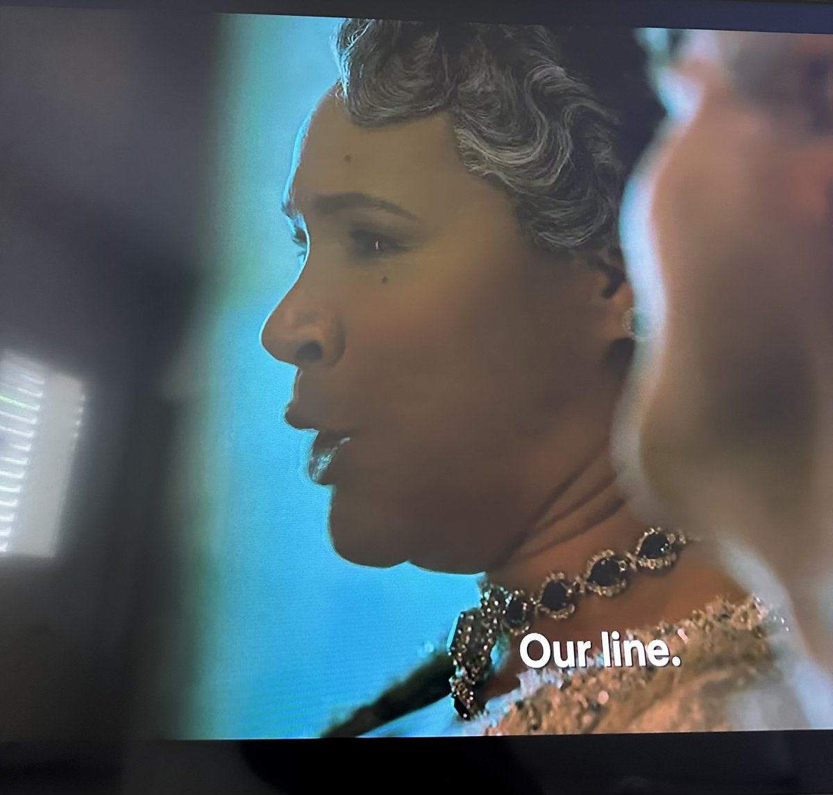 LuxTricia's tweet photo. Am I the only one that started crying at this scene? “Our line”  #QueenCharlotte https://t.co/FGWgPlq25v