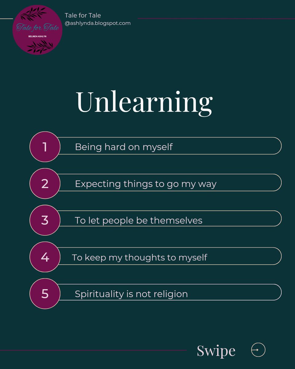 BelindaAshlyn's tweet photo. I believe each day is a class day, meaning we learn each day. I have shared what I have learnt and those that I am unlearning. How about you what are the things you are unlearning and those that you are learning
#rebrand #redefination #selfcare #newmonthgoals #newhabits https://t.co/svBb0tC4Vg