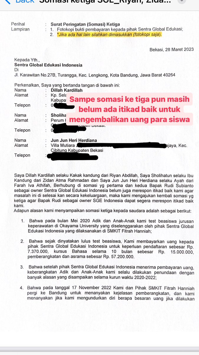 gtaudah_'s tweet photo. Setelah ada intruksi dari sekolah secepatnya kami akan lapor ke polda Bandung, karena terhambat oleh jarak jadi masih tertunda 🥹 https://t.co/YZ92yXSuUF