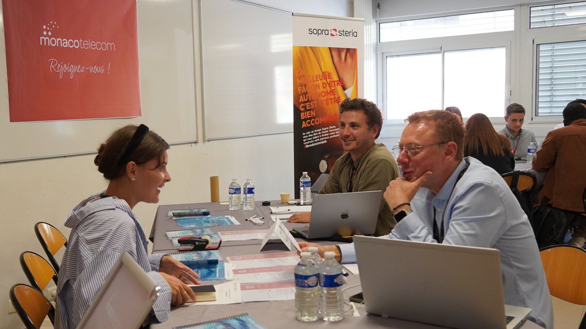 [LIVE] Forum de l'Alternance | Métiers du numérique
Les entretiens vont bon train ! Beaucoup d'opportunités pour nos étudiants !
#alternance #numérique <a href="/MstratDigitale/">Master Stratégie Digitale</a> <a href="/JMCNice/">Junior MIAGE Concept</a> <a href="/Univ_CotedAzur/">Université Côte d'Azur</a> <a href="/SopraSteria_fr/">Sopra Steria France</a> <a href="/MonacoTelecom/">Monaco Telecom</a>