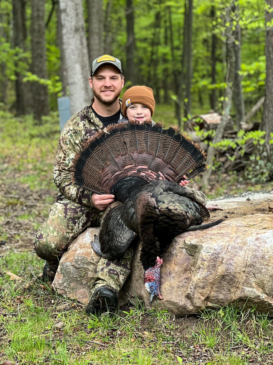Pennsylvania timber gobbler!!! Huge congratulations to Ryker and Kody Hassinger on a hunt they won’t soon forget. #foxpro #leupoldcore #onxhunt #turkeyhunting #weliveforthis