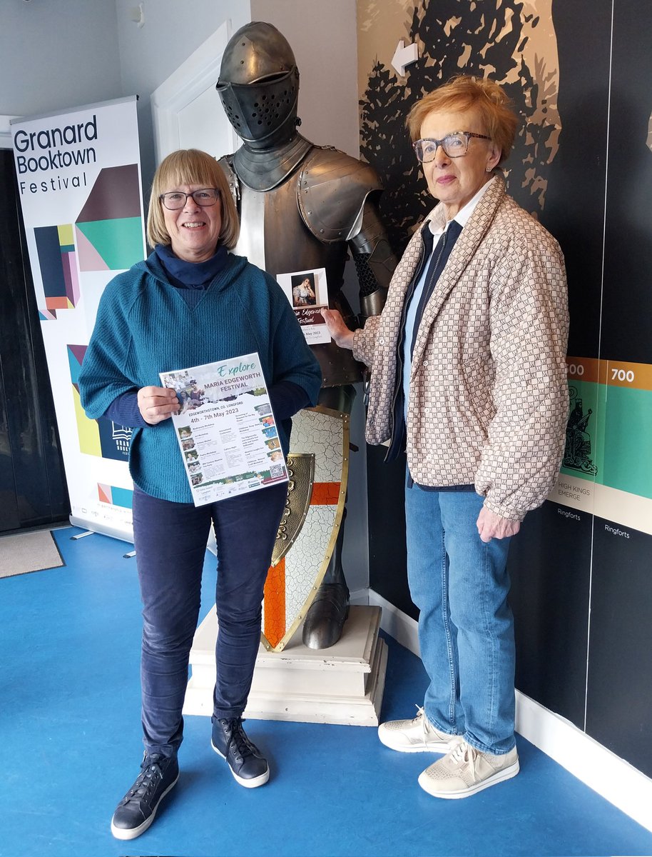 The Maria Edgeworth Festival of Literature &amp; Arts is taking place this weekend. 
Delighted to host society members, Angela &amp; Mary on their visit to Granard.
Check out the wonderful brochure of events; 
simplebooklet.com/mariaedgeworth…