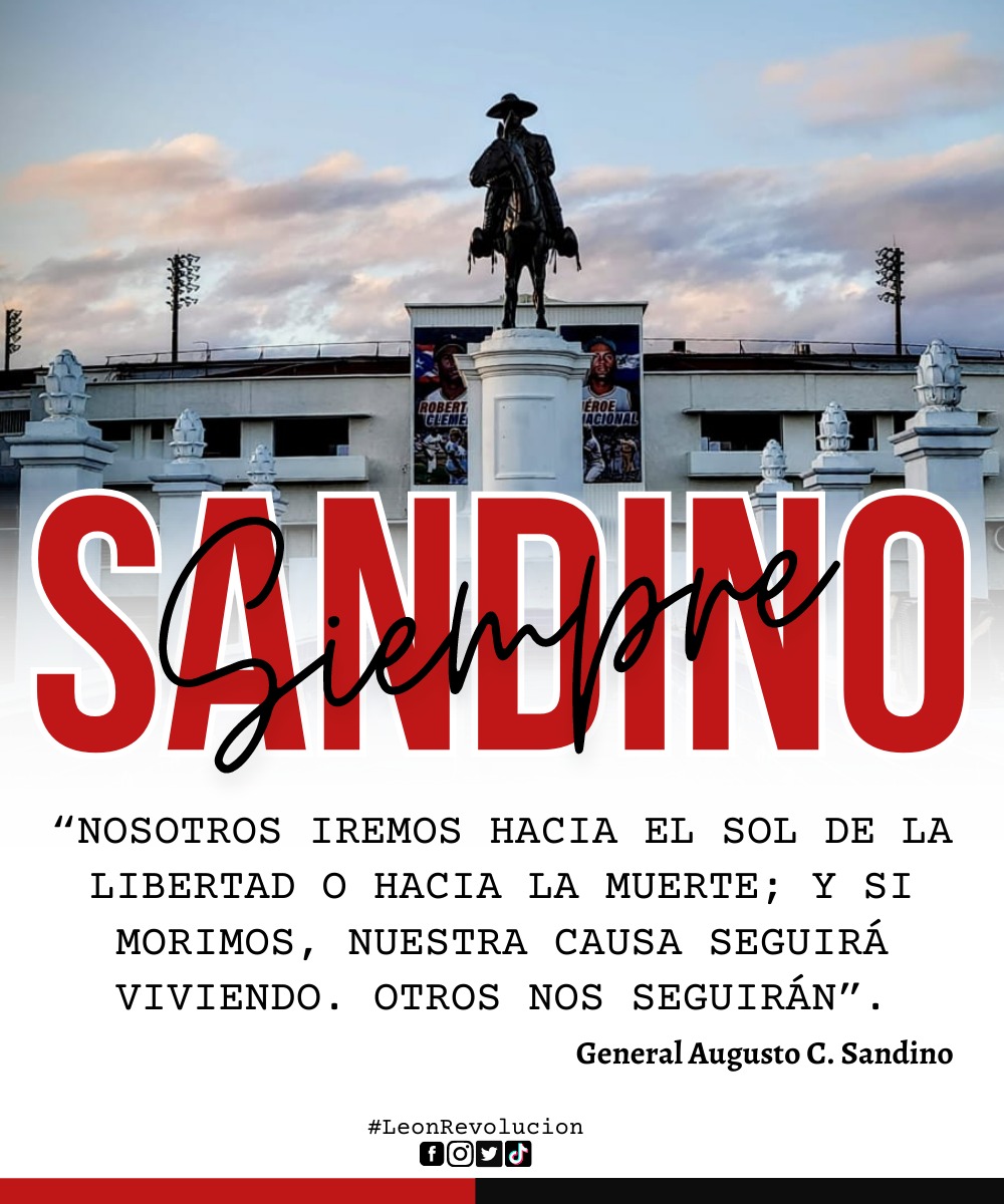 #UnidasEnVictorias 
"Nuestra causa seguirá viviendo, otros nos seguirán" 
               
                    General. Augusto C. Sandino

#MayoVivaSandino 
<a href="/LaZelayita/">La Zelayita 🇳🇮</a> <a href="/RDRFSLN_/">RDRFSLN_🇳🇮❤🖤</a>