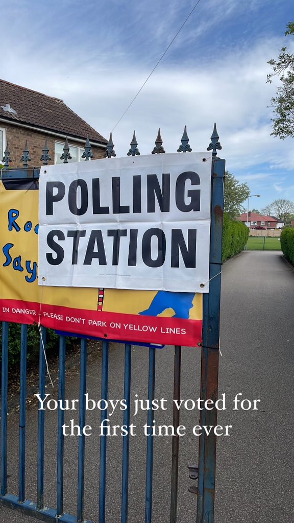 This is the first time I have ever voted. I may not be the most politically aware, however I understand that a vote is your voice and I’m aware that things need to change!!!